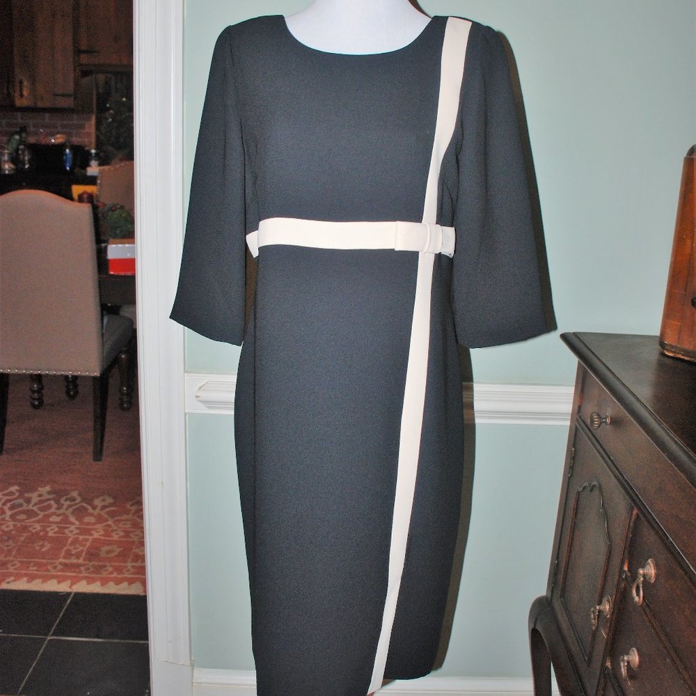 NWOT ala Jackie Kenney Classic Black Bow Dress